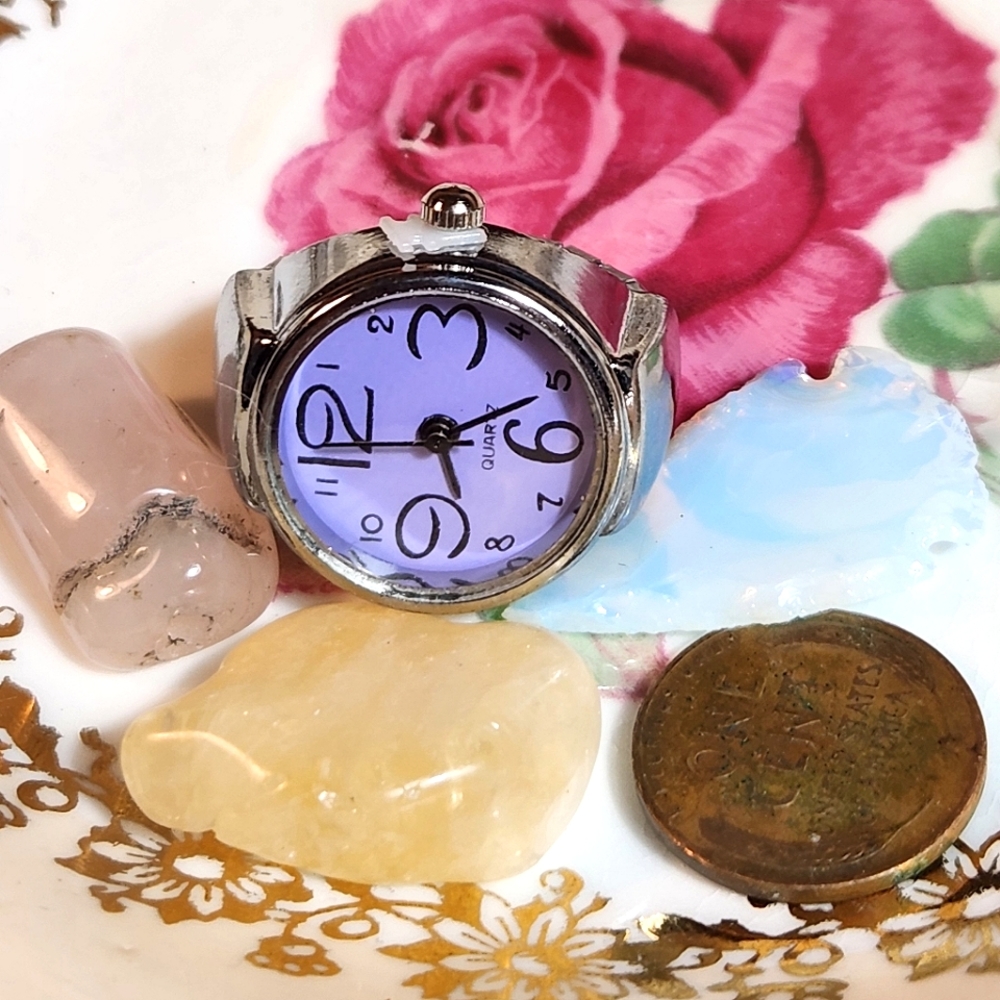 Fantastic, Lavendar, Ring Watch.